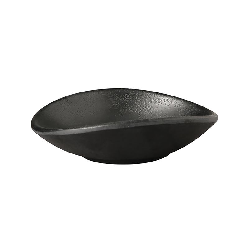 APS – Zen Black Melamine Commercial Grade Oval Bowl 11x3cmcm