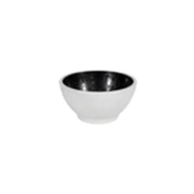 Zicco – Dusk Melamine Commercial Grade Round Bowl Black/White 14x7cm