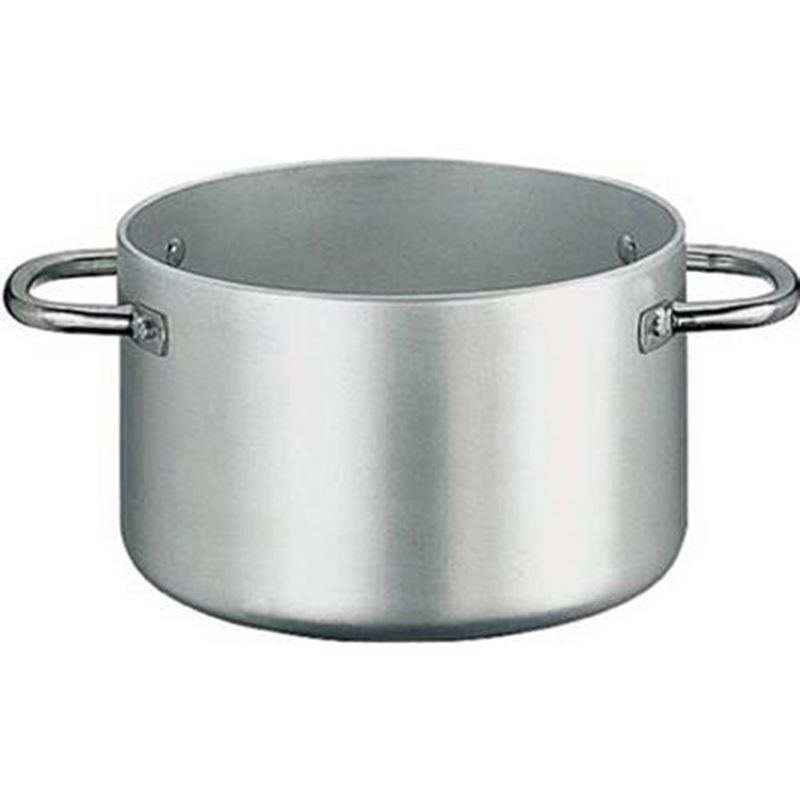 Paderno – Aluminium Commercial Grade 40x40cm Open Saucepan 50Ltr with Stainless Steel Handles