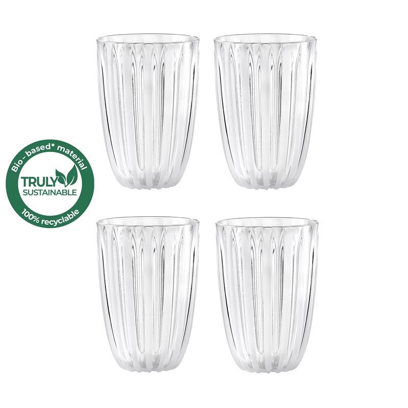 Guzzini – Dolce Vita 470ml Tumbler Set of 4 Mother of Pearl  (Made in Italy)