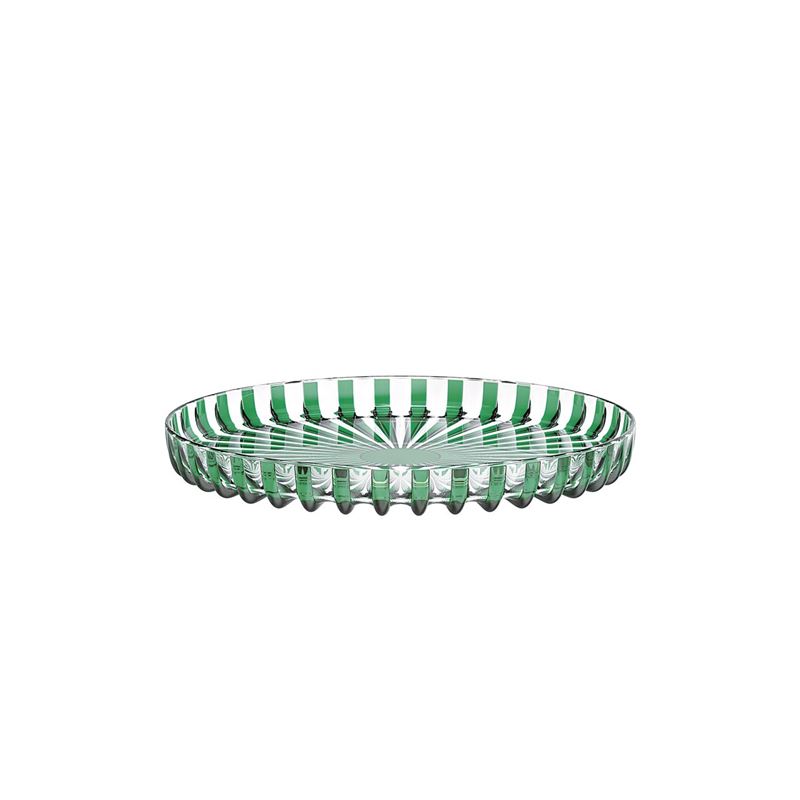 Guzzini – Dolce Vita Round Serving Tray 31cm Emerald (Made in Italy)