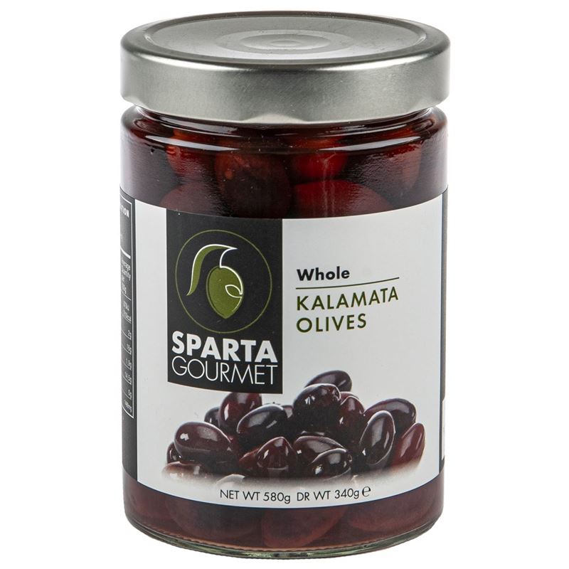 Sparta Gourmet – Whole Kalamata Olives 340g (Product of Greece)