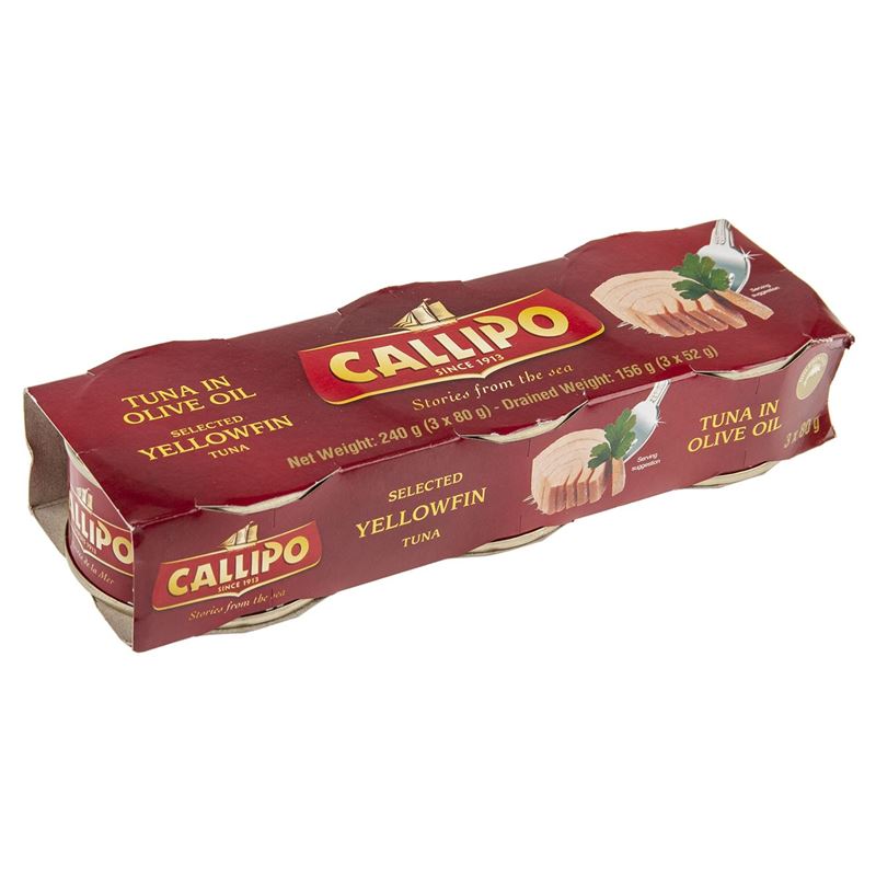 Callipo – Yellowfin Tuna in Olive Oil 3 x 80g Tin