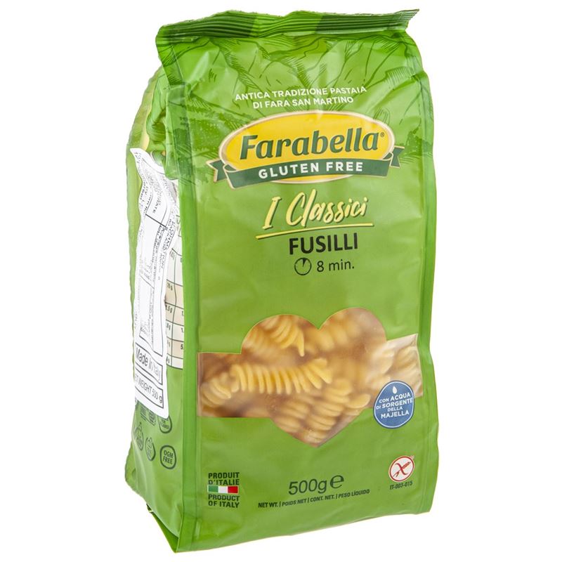 Farabella – Gluten Free I Classici Fusilli Spiral Pasta 500g (Product of Italy)