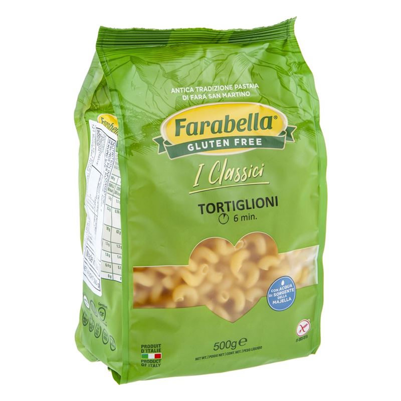 Farabella – I Classici Gluten Free Tortiglioni Pasta 500g (Product of Italy)