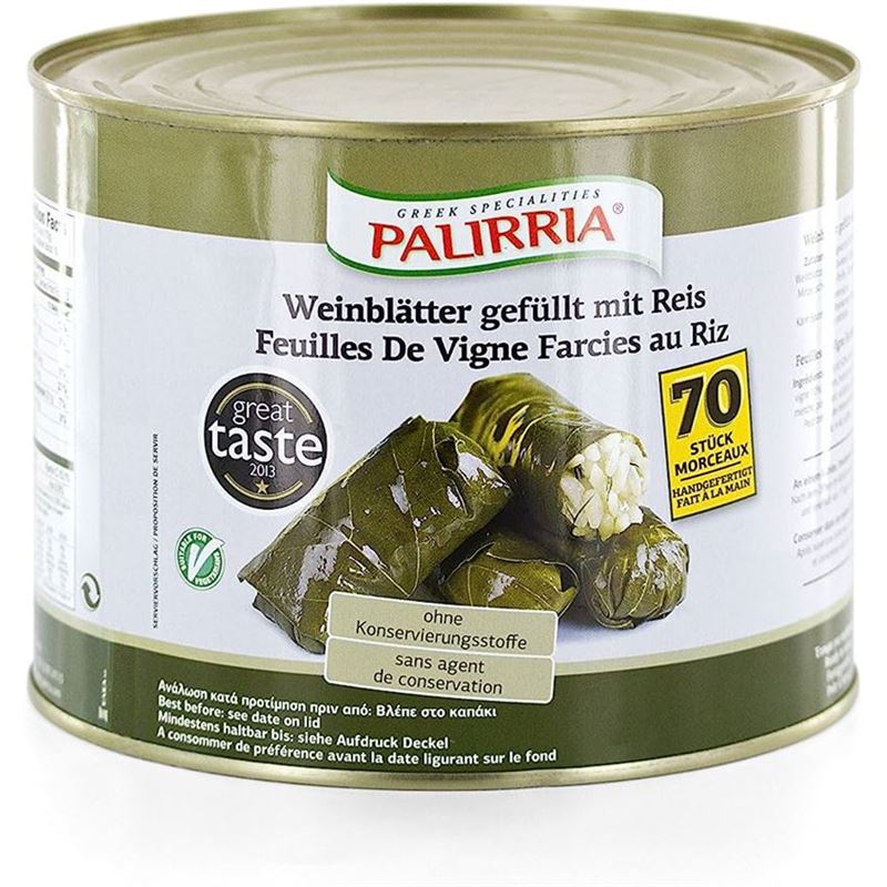 Palirria – Stuffed Vine Leaves with Rice 2Kg (Product of Greece)