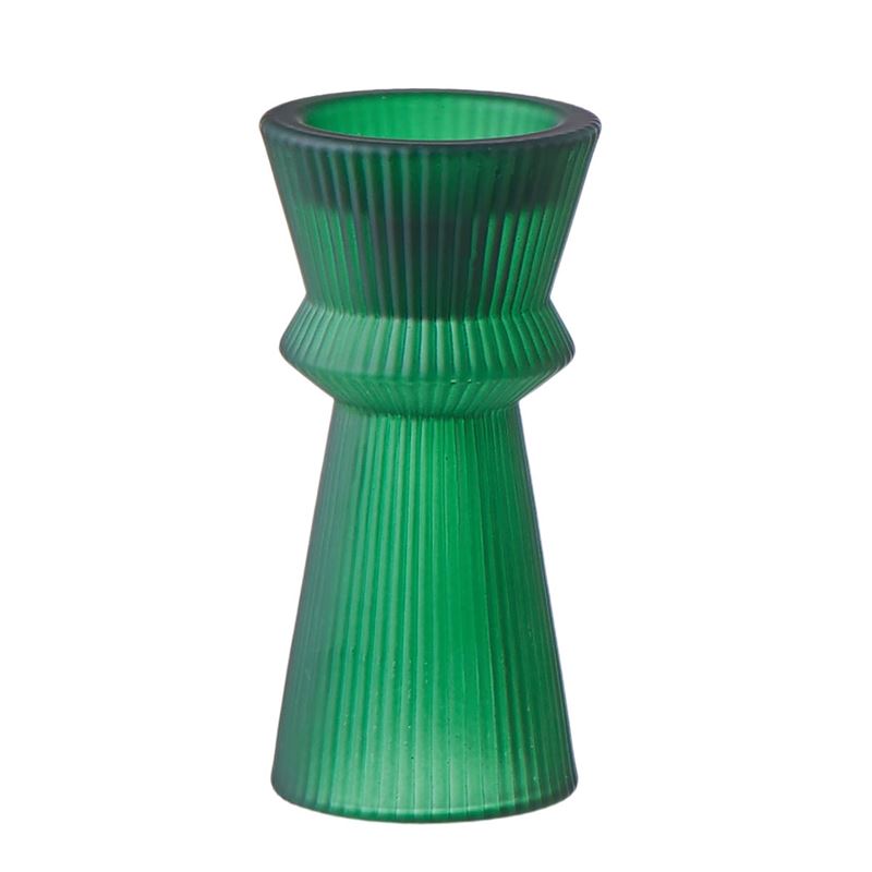 Amalfi – Ravia Candle Holder 12x6cm Green