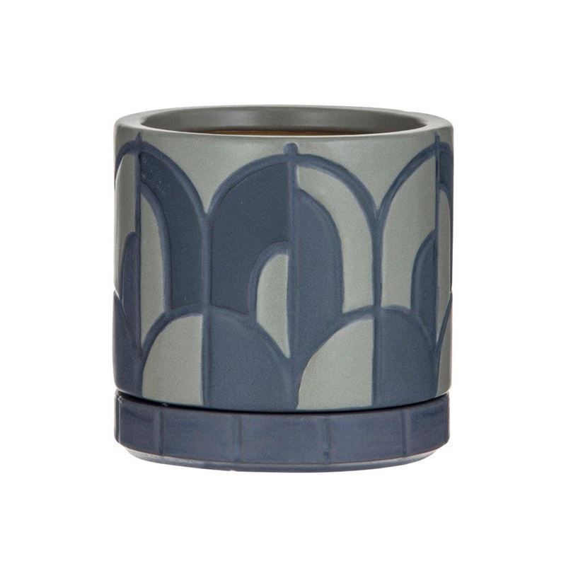 Amalfi – Astor Planter Pot 14cm Blue Green