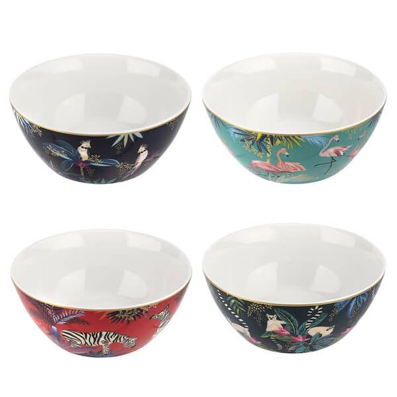 Sara Miller for Portmeirion – Tahiti Collection 15cm Cereal Bowl Set of 4