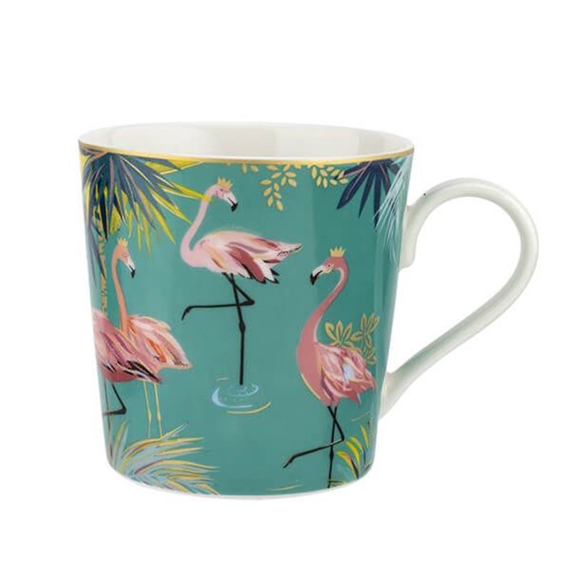Sara Miller for Portmeirion – Tahiti Collection 340ml Mug Flamingo