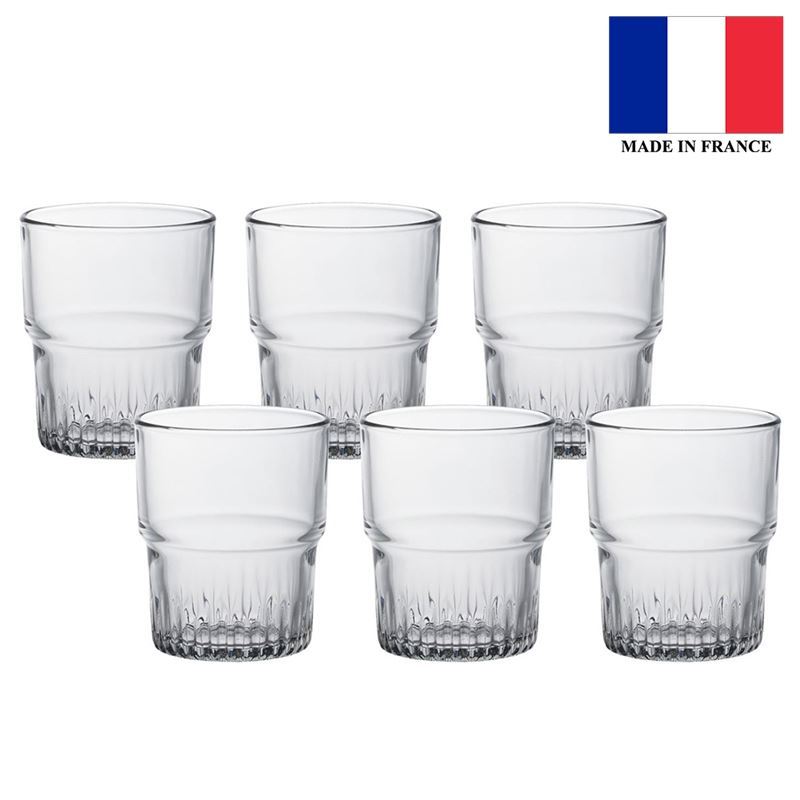 Duralex – Empilable Tempered Glass Tumbler 200ml Set of 6 (Made in France)