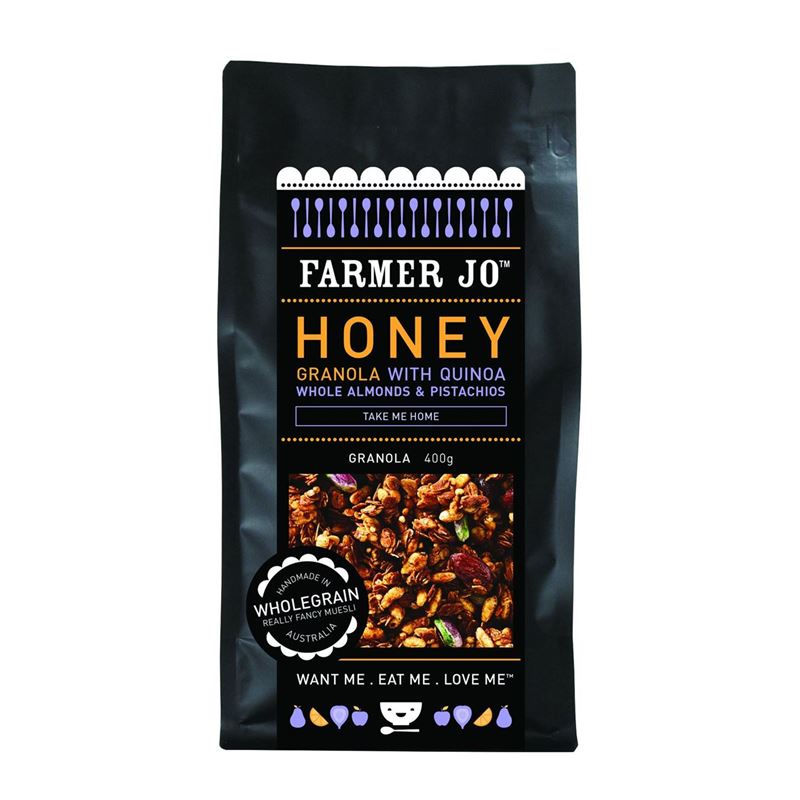 Farmer Jo – Honey Granola with Quinoa, Whole Almonds & Pistachio 400g