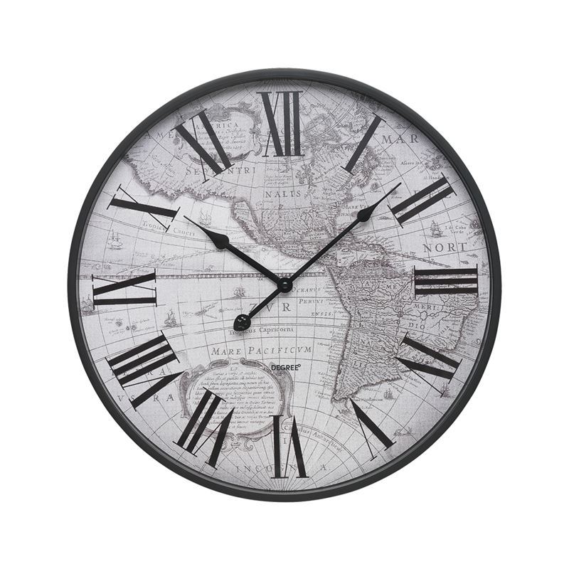 Degree – Atlas 45cm Wall Clock Matte Black