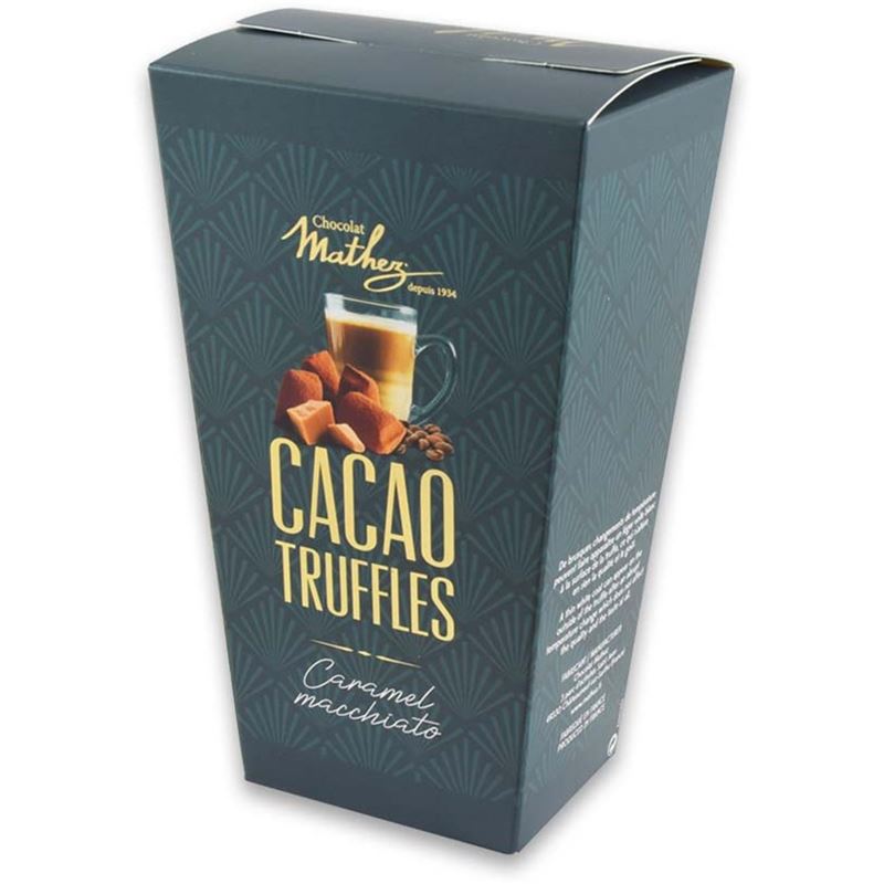 Mathez – Graphic Collection French Cocoa Powdered Truffles Caramel Macchiato 250g Gift Box