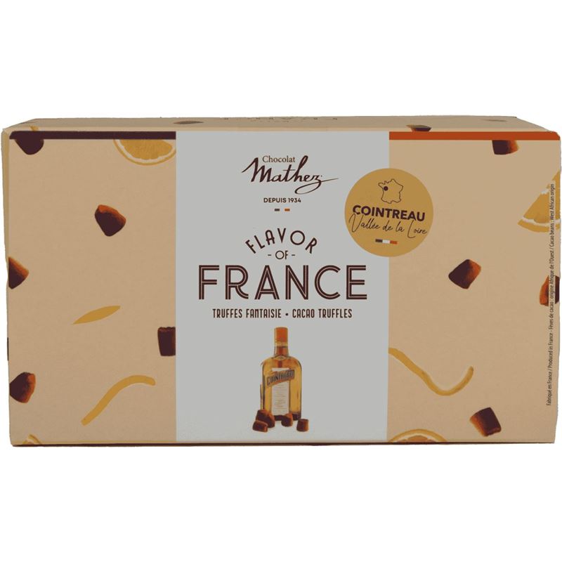 Mathez – Flavours of France Collection French Cocoa Powdered Truffles Cointreau 200g Gift Box