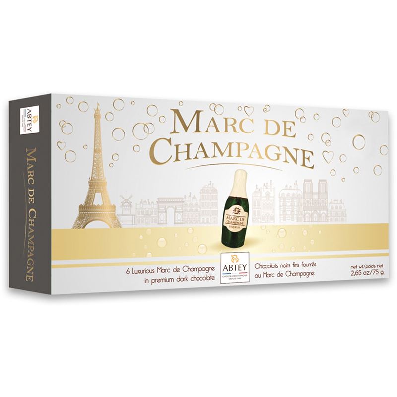 Atbey – Moments Marc de Champagne Rose Dark Chocolate Liquer 75g (Made in France)