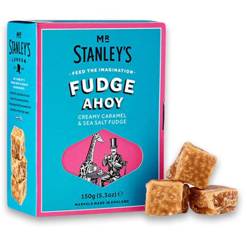 Mr Stanleys – Fudge Ahoy Caramel & Sea Salt Fudge 150g Gift Box (Made in the UK)