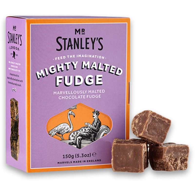 Mr Stanleys – Mighty Malted Chocolate Fudge 150g Gift Box (Made in the UK)