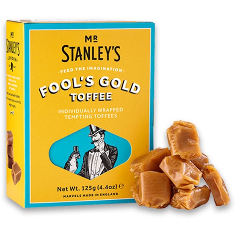 Mr Stanleys – Fools Gold Toffee 125g Gift Box (Made in the UK)