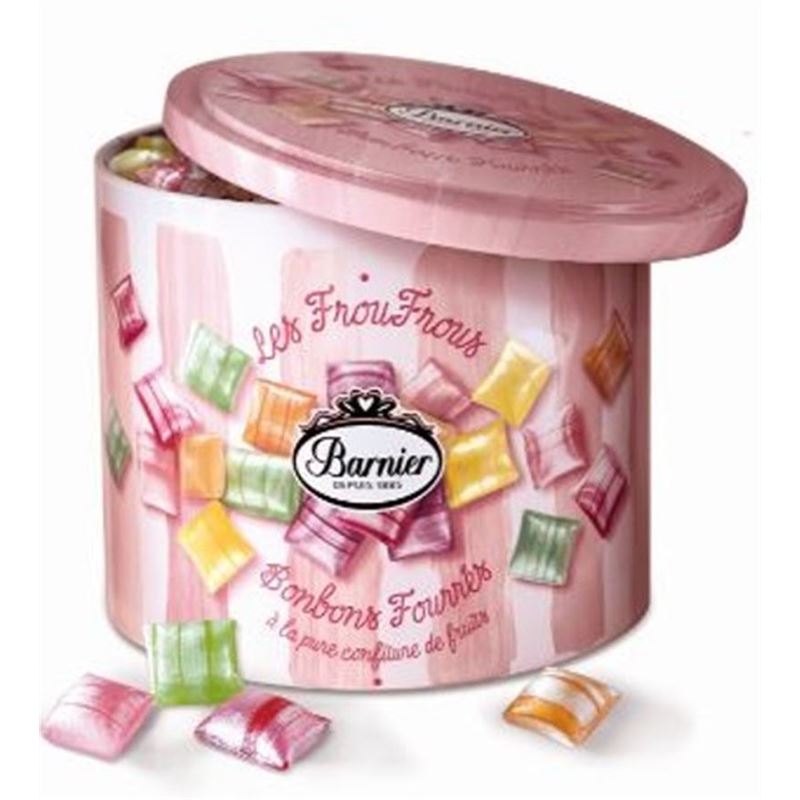 Barnier – Frou Frou Fruit Filled Candies in Gift Tin 200g (Product of France)