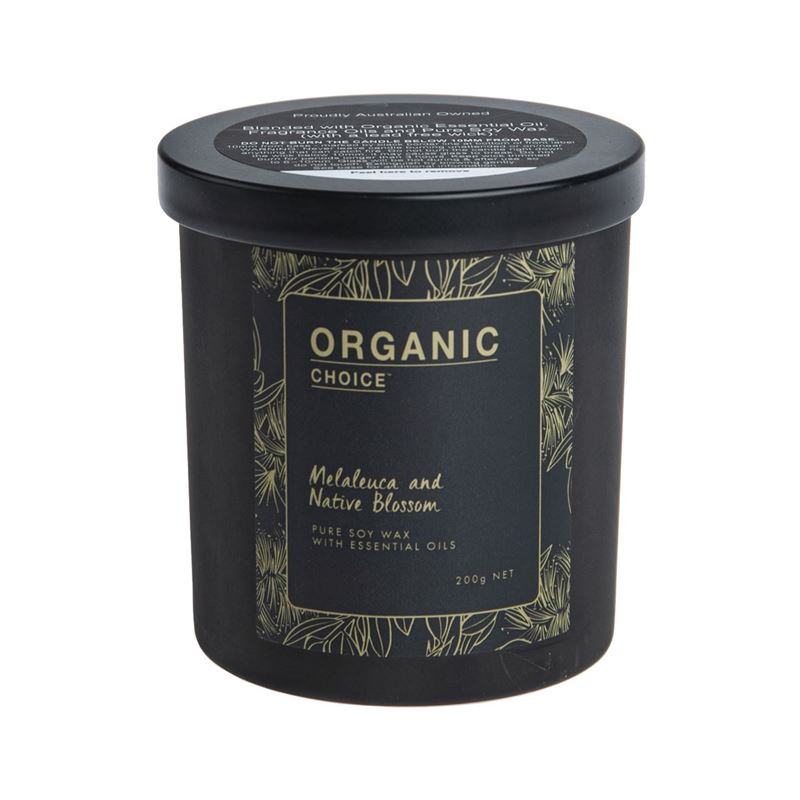 Organic Choice – Melaleuca Honey & Native Blossom Scented Candle (Made in Australia)