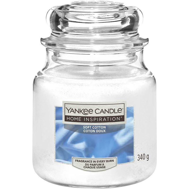 Yankee Candle – Soft Cotton Scented Candle 60Hr Burn