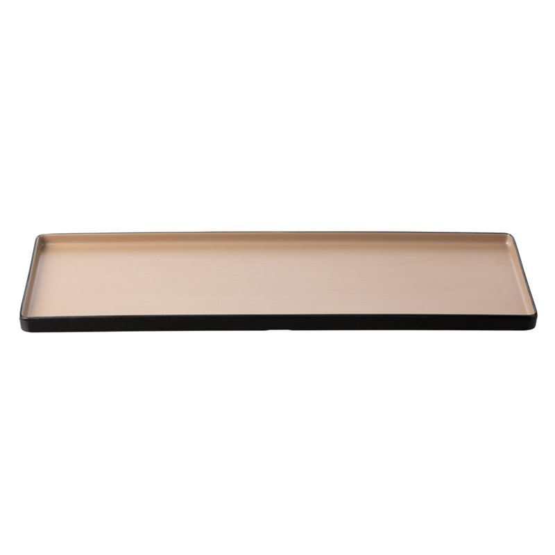 Cou Cou by Inmiron – Dual Colour Melamine Rectangular Plate 50x18cm Beige & Black