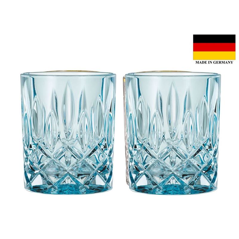 Nachtmann Crystal – Noblesse Whisky Tumbler 295ml Set of 2 Aqua (Made in Germany)