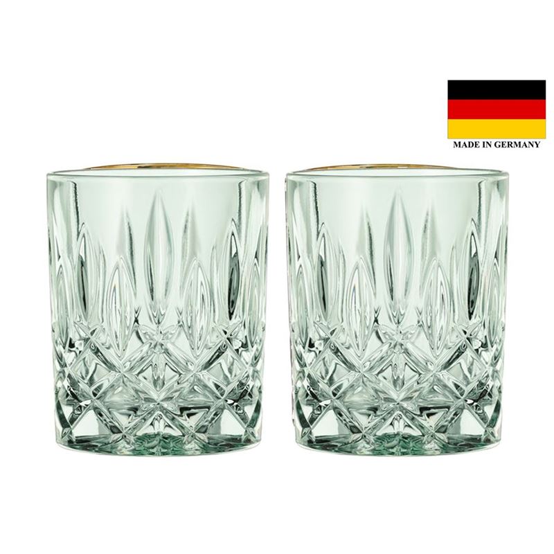 Nachtmann Crystal – Noblesse Whisky Tumbler 295ml Set of 2 Mint (Made in Germany)