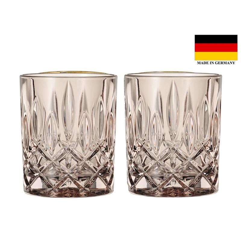 Nachtmann Crystal – Noblesse Whisky Tumbler 295ml Set of 2 Taupe (Made in Germany)