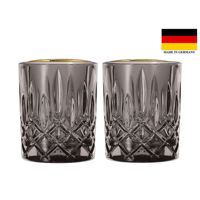 Nachtmann Crystal – Noblesse Whisky Tumbler 295ml Set of 2 Smoke (Made in Germany)