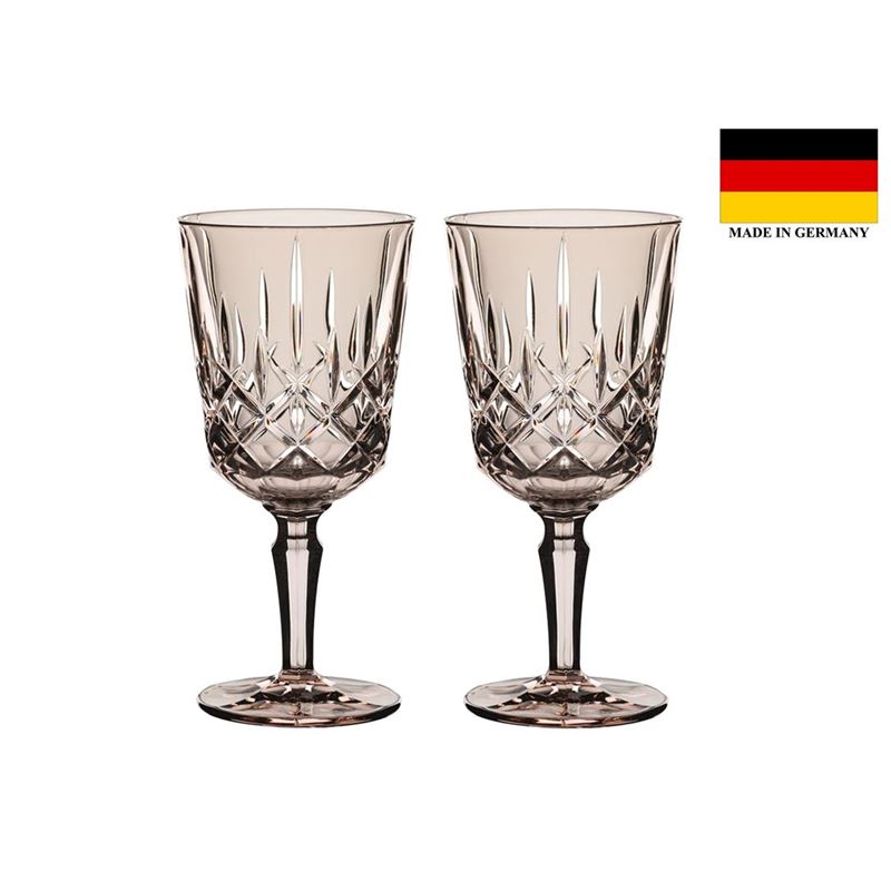 Nachtmann Crystal – Noblesse Cocktail/Wine 355ml Set of 2 Taupe (Made in Germany)