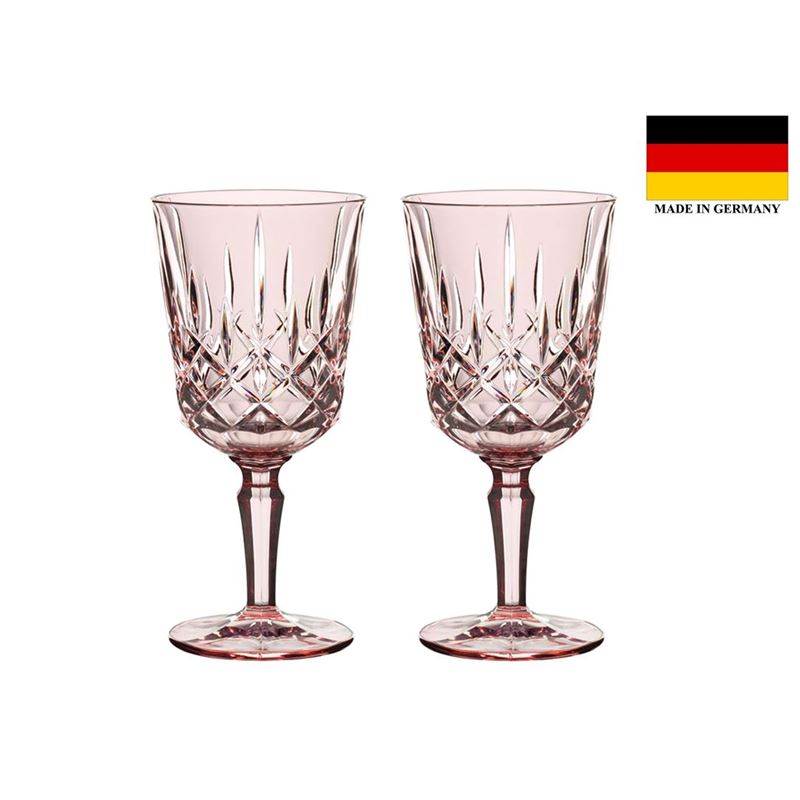 Nachtmann Crystal – Noblesse Cocktail/Wine 355ml Set of 2 Rose (Made in Germany)