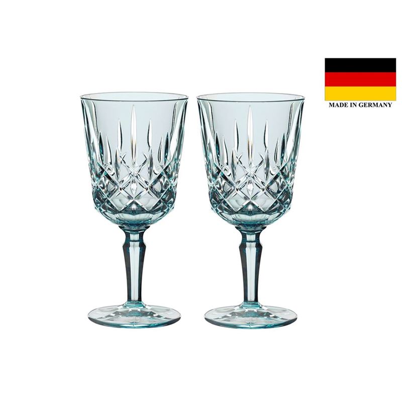 Nachtmann Crystal – Noblesse Cocktail/Wine 355ml Set of 2 Aqua (Made in Germany)