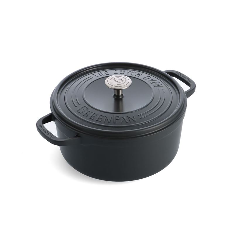 Greenpan – Featherweights Thermolon Infinity Professional Ceramic Non-Stick Black Covered Casserole 28cm 6.6Ltr