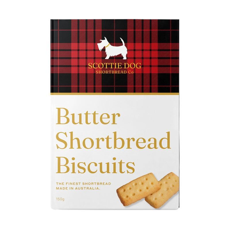 Scottie Dog Shortbread Co. – Butter Shortbread Biscuits 150g (Made in Australia)