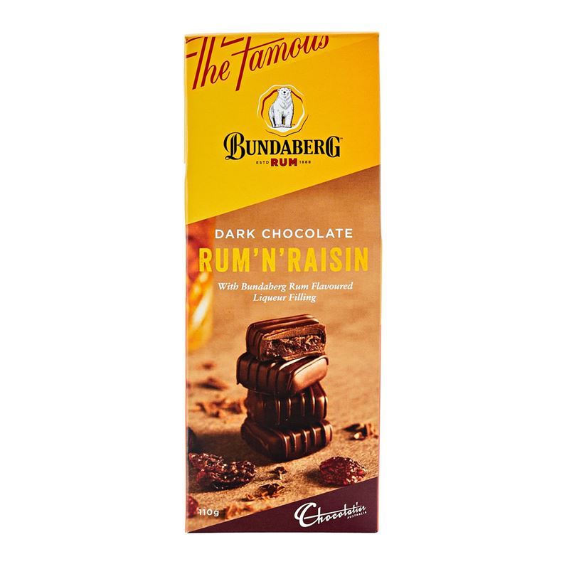 Choclatier – Dark Chocolate Rum n’ Raisin Liqueur Truffles Gift Bag 110g