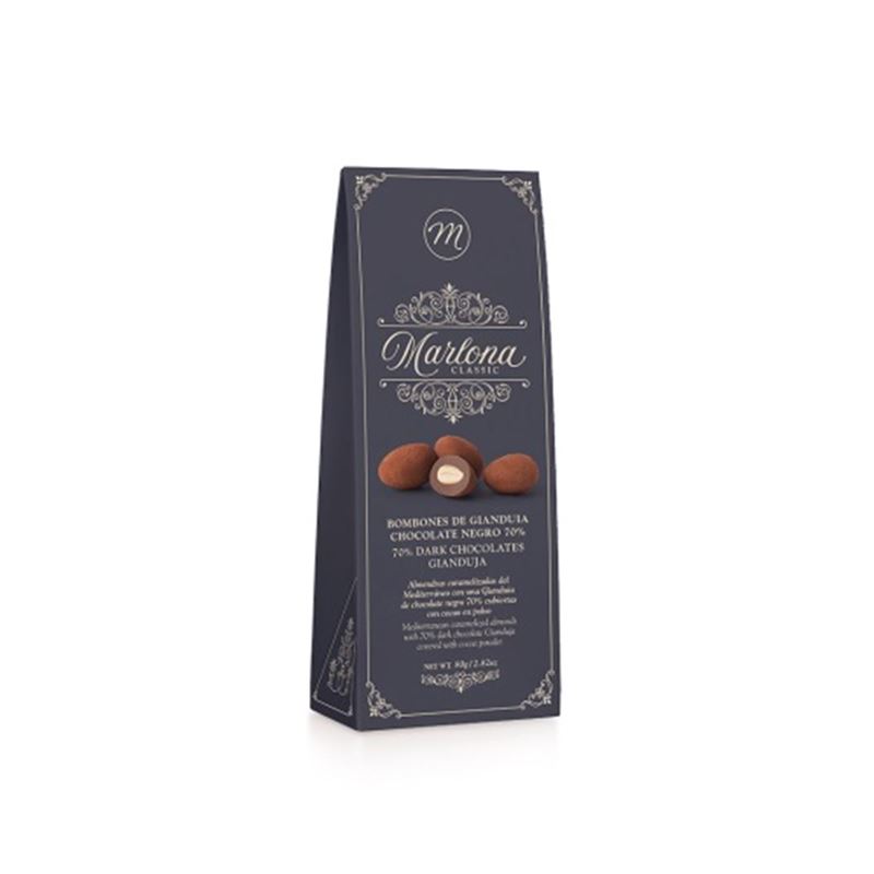 Mi & Cu – Marlona Dark Chocolate Gianduja Almond Chocolate 80g (Made in Spain)