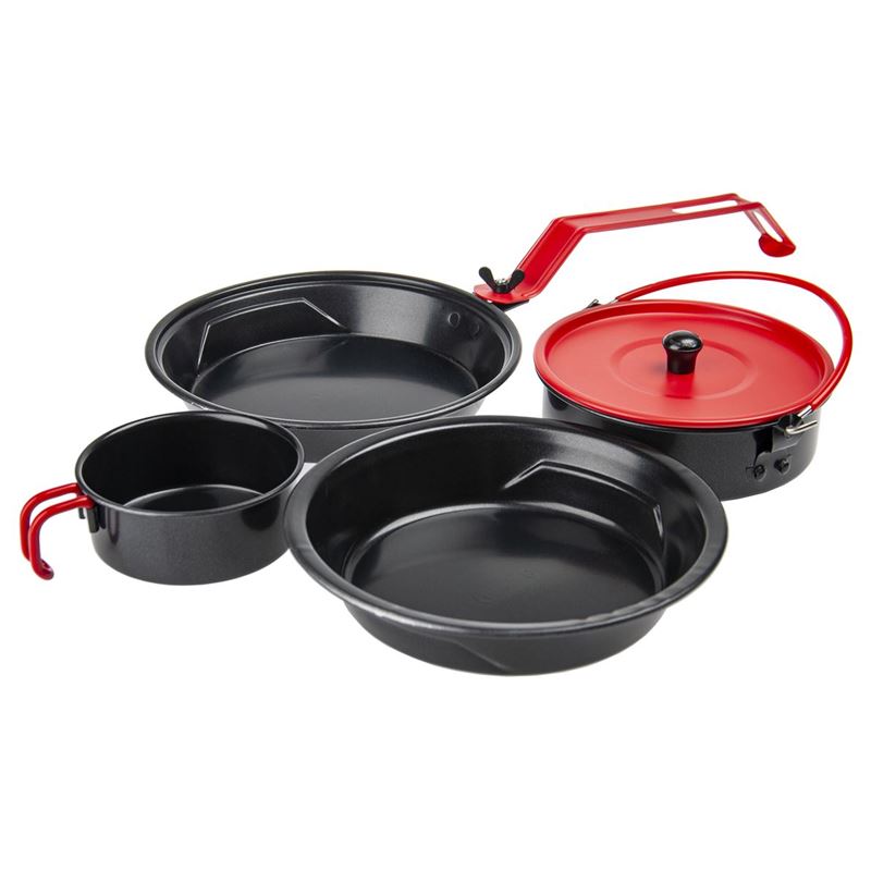 Coleman – Rugged 1 Person Mess Kit Black/Red