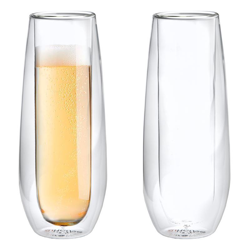 Zuhause – Club Glass Double Wall 170ml Champagne Set of 2
