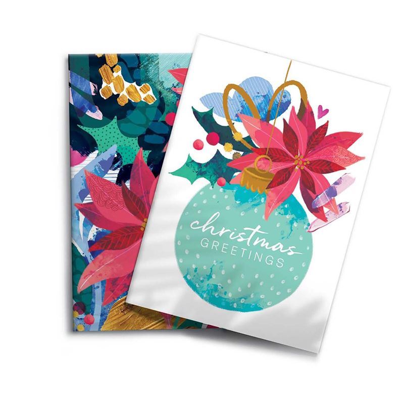 Diesel & Dutch – Poinsettia Christmas Card Box Set