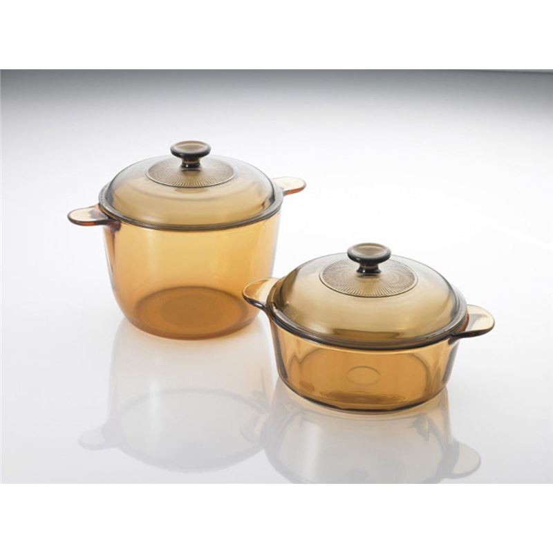 Visions – Versa Pyroceram Cookware Set of 2 (4pc with lids)