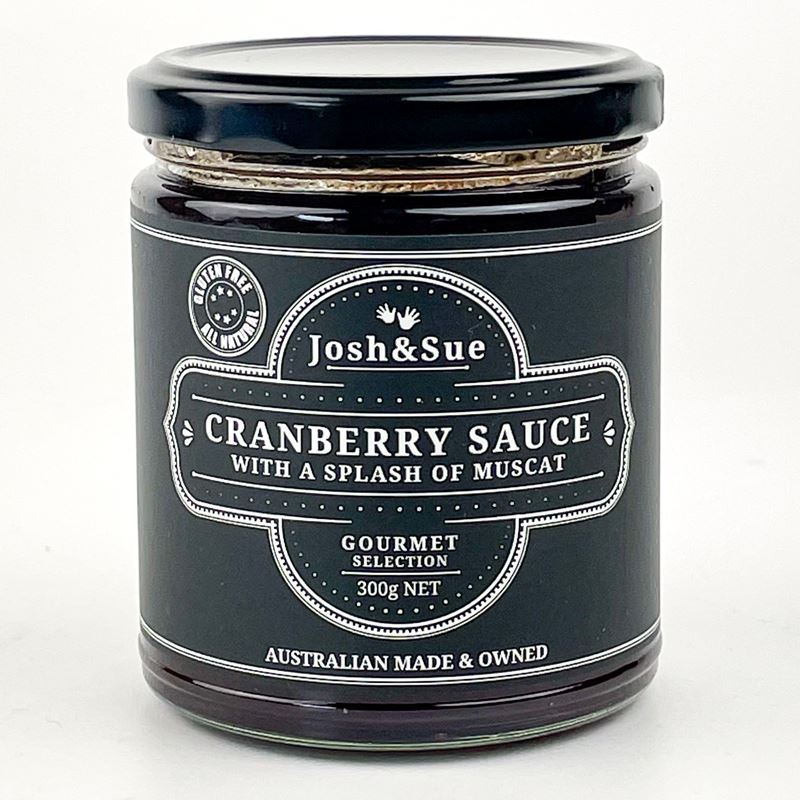 Josh & Sue – Cranberry Sauce with a Splash of Muscat 300g (Made in Australia)