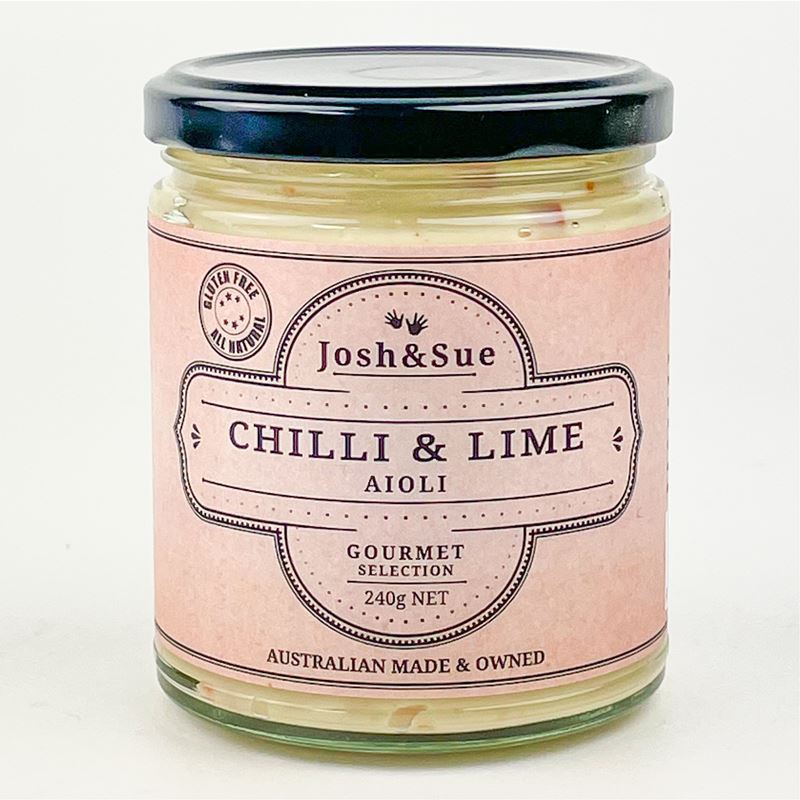 Josh & Sue – Chilli and Lime Aioli 240g (Made in Australia)