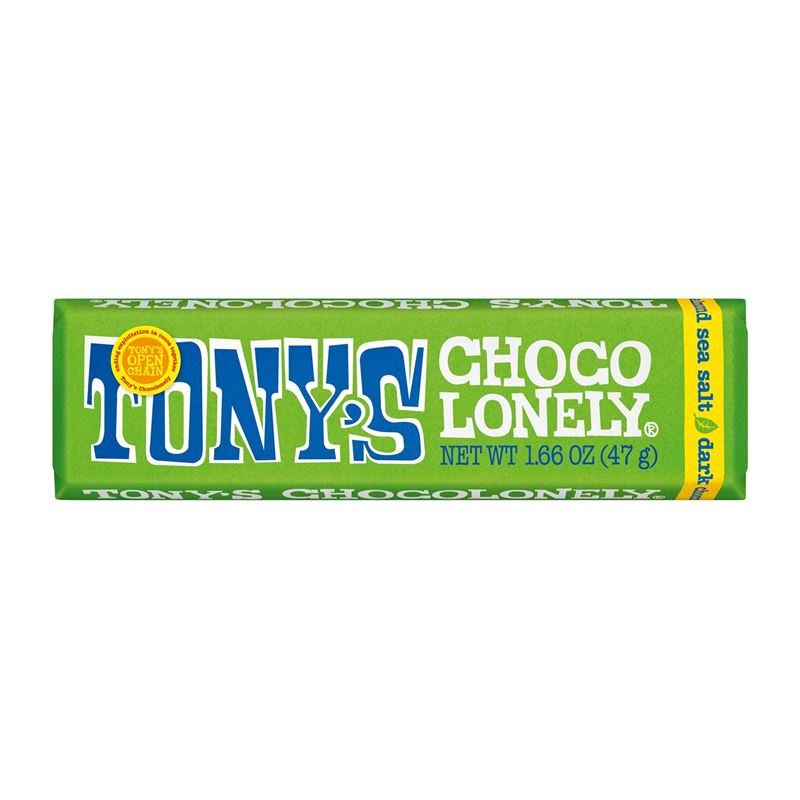 Tony’s Chocolonely – Dark Almond Sea Salt Snack Size 47g Bar (Made in Belgium)