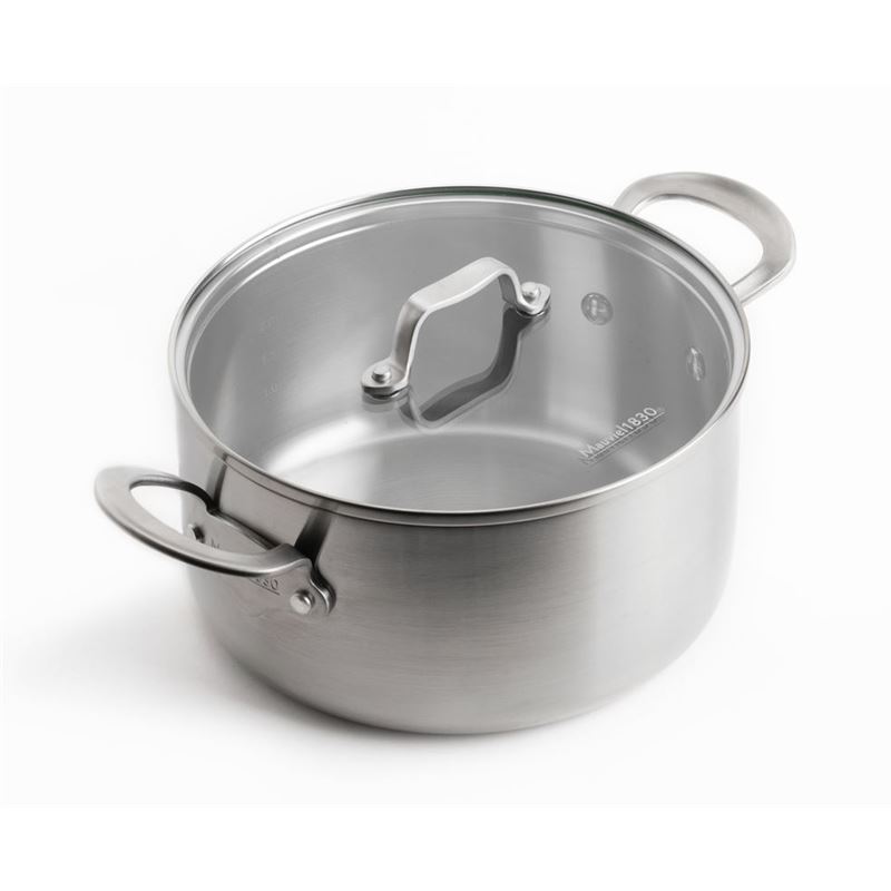 Mauviel 1830 – Tri-Ply Stainless Steel Covered 20cm Casserole 3.2Ltr
