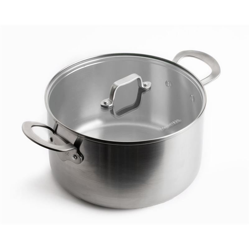 Mauviel 1830 – Tri-Ply Stainless Steel Covered 24cm Casserole 5.7Ltr
