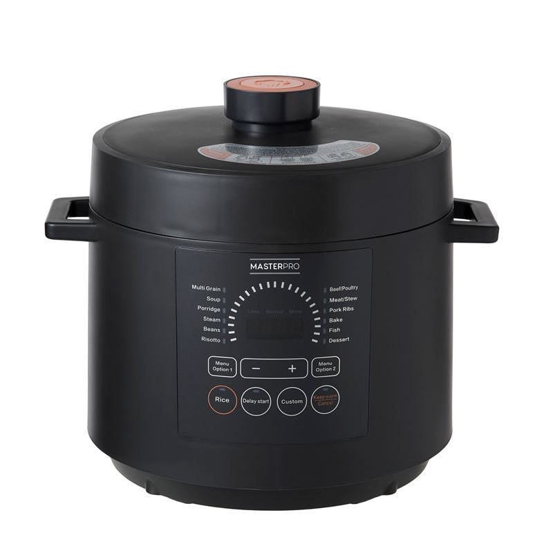 Masterpro – Electrical 14-in1 Pressure Cooker 6Ltr Black