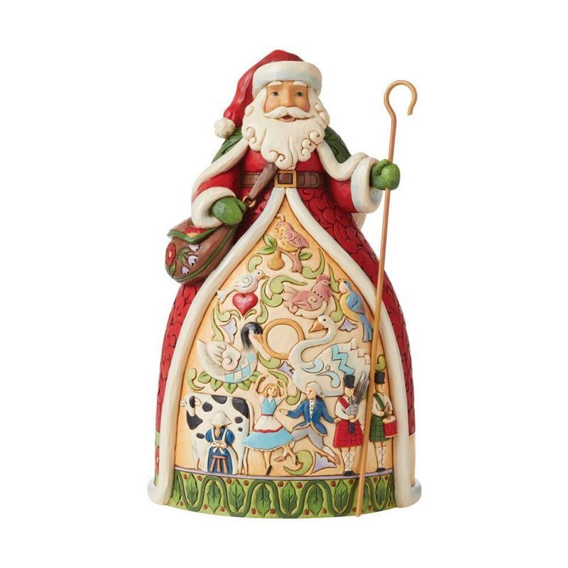 Disney Traditions – Heartwood Creek Twelve Days of Christmas Santa 25.5cm