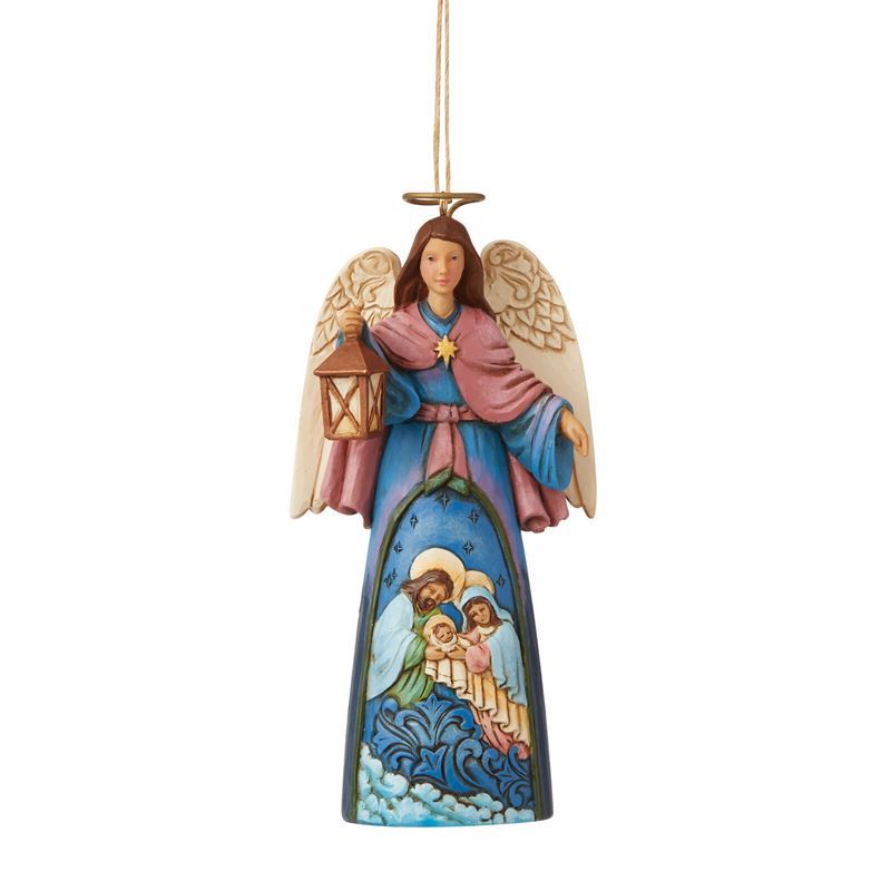 Disney Traditions – Heartwood Creek Nativity Angel with Lantern Hanging Ornament 12cm